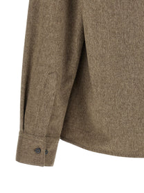 JACQUEMUS La Chemise Flash Shirt Beige, view 4
