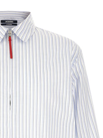 JACQUEMUS La Chemise Flash Shirt Blue