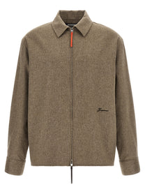 JACQUEMUS La Chemise Flash Shirt Beige