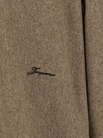JACQUEMUS La Chemise Flash Shirt Beige, view 5