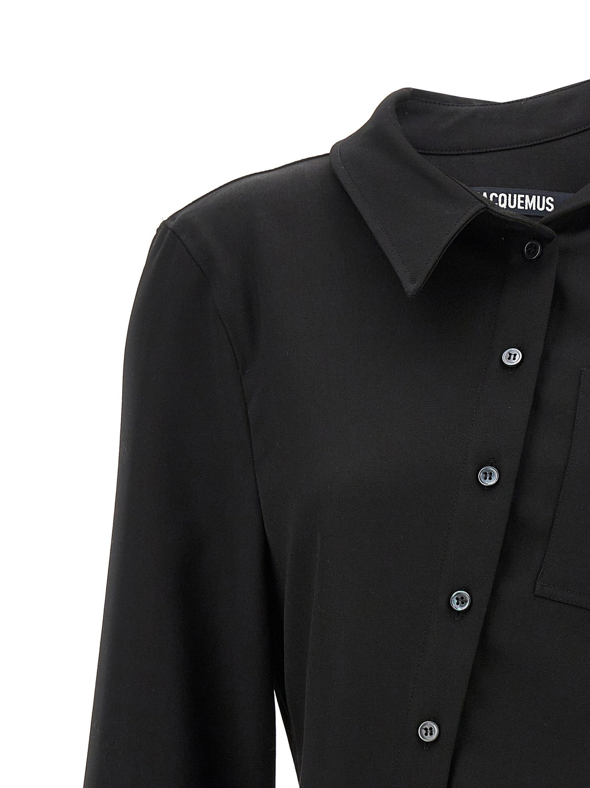 JACQUEMUS La Chemise Pablo Shirt Black, view 3