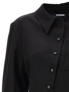 JACQUEMUS La Chemise Pablo Shirt Black, view 3