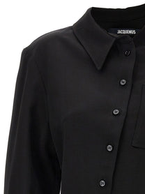 JACQUEMUS La Chemise Pablo Shirt Black