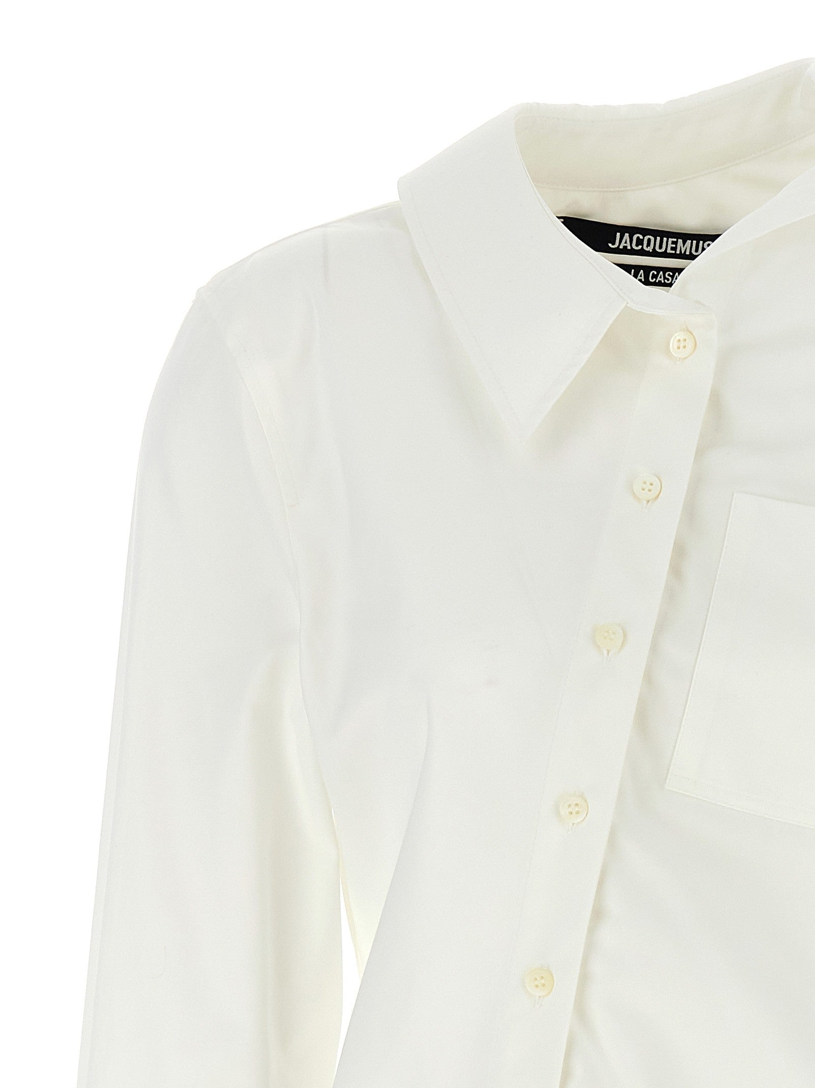 JACQUEMUS La Chemise Pablo Shirt White