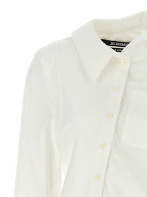 JACQUEMUS La Chemise Pablo Shirt White