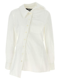 JACQUEMUS La Chemise Pablo Shirt White