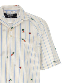 JACQUEMUS La Chemise Romarin Shirt Gold