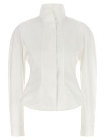 JACQUEMUS La Chemise Tulipe Shirt White