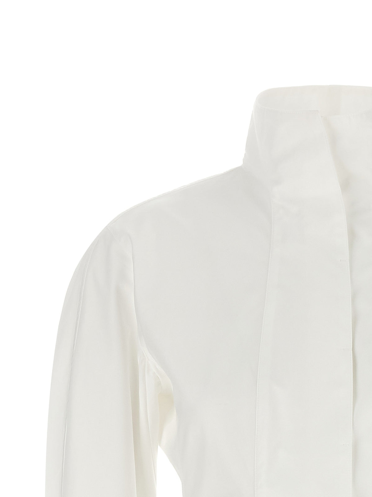 JACQUEMUS La Chemise Tulipe Shirt White, view 3