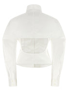JACQUEMUS La Chemise Tulipe Shirt White, view 2