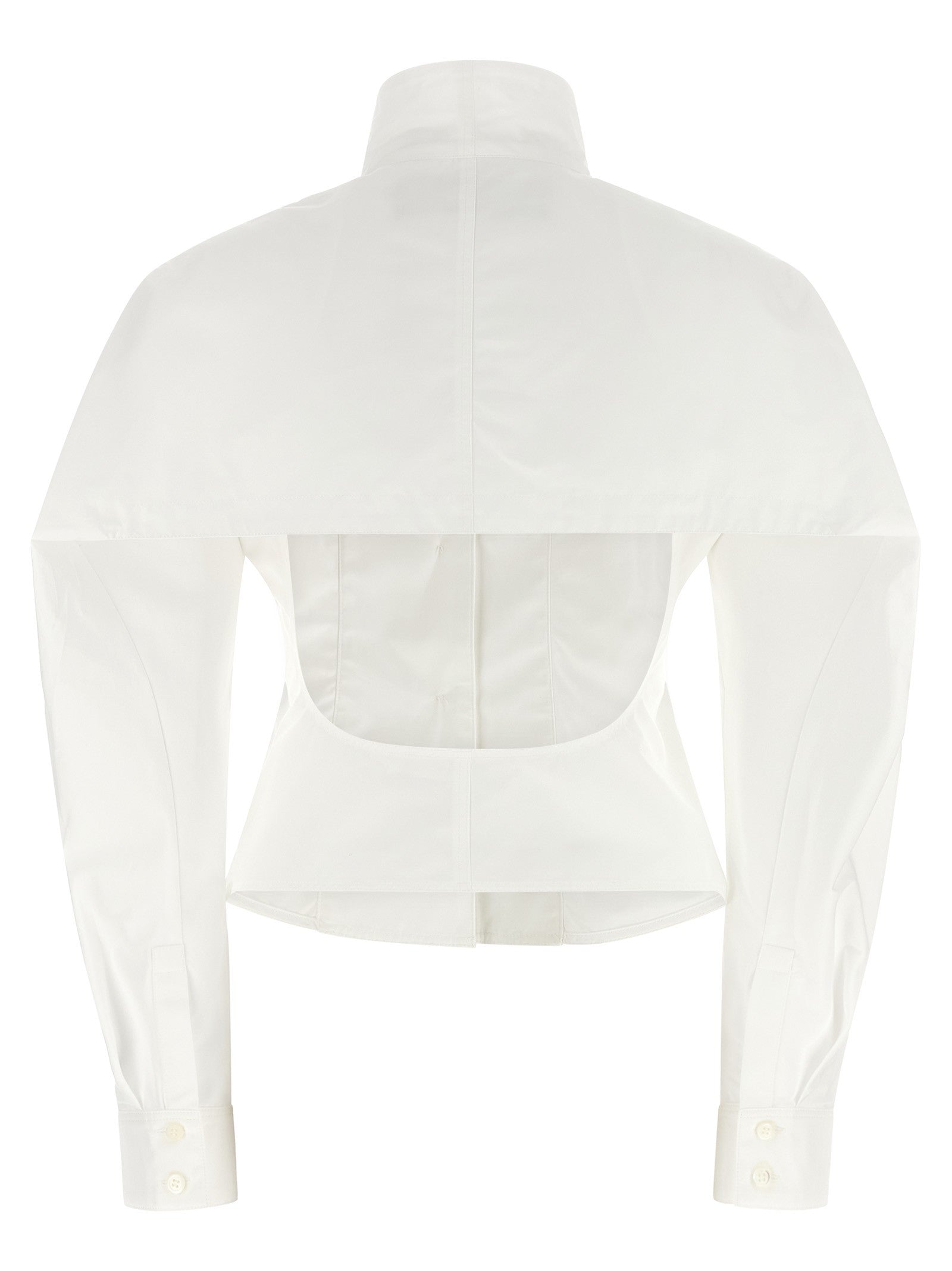 JACQUEMUS La Chemise Tulipe Shirt White