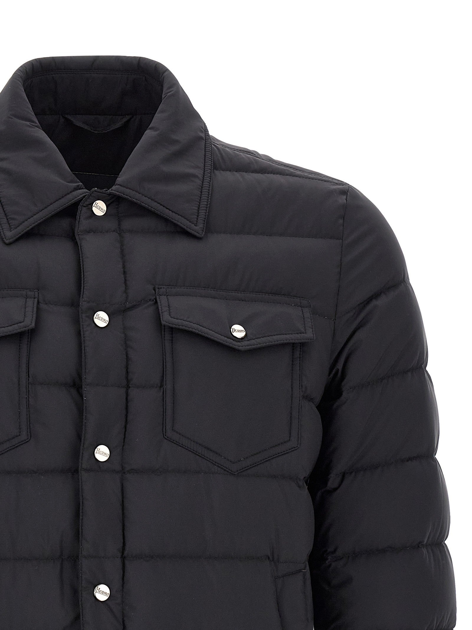 Herno La Denim Jacket Jacket Black
