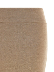 JACQUEMUS La Jupe Maille Doppio Skirt Beige