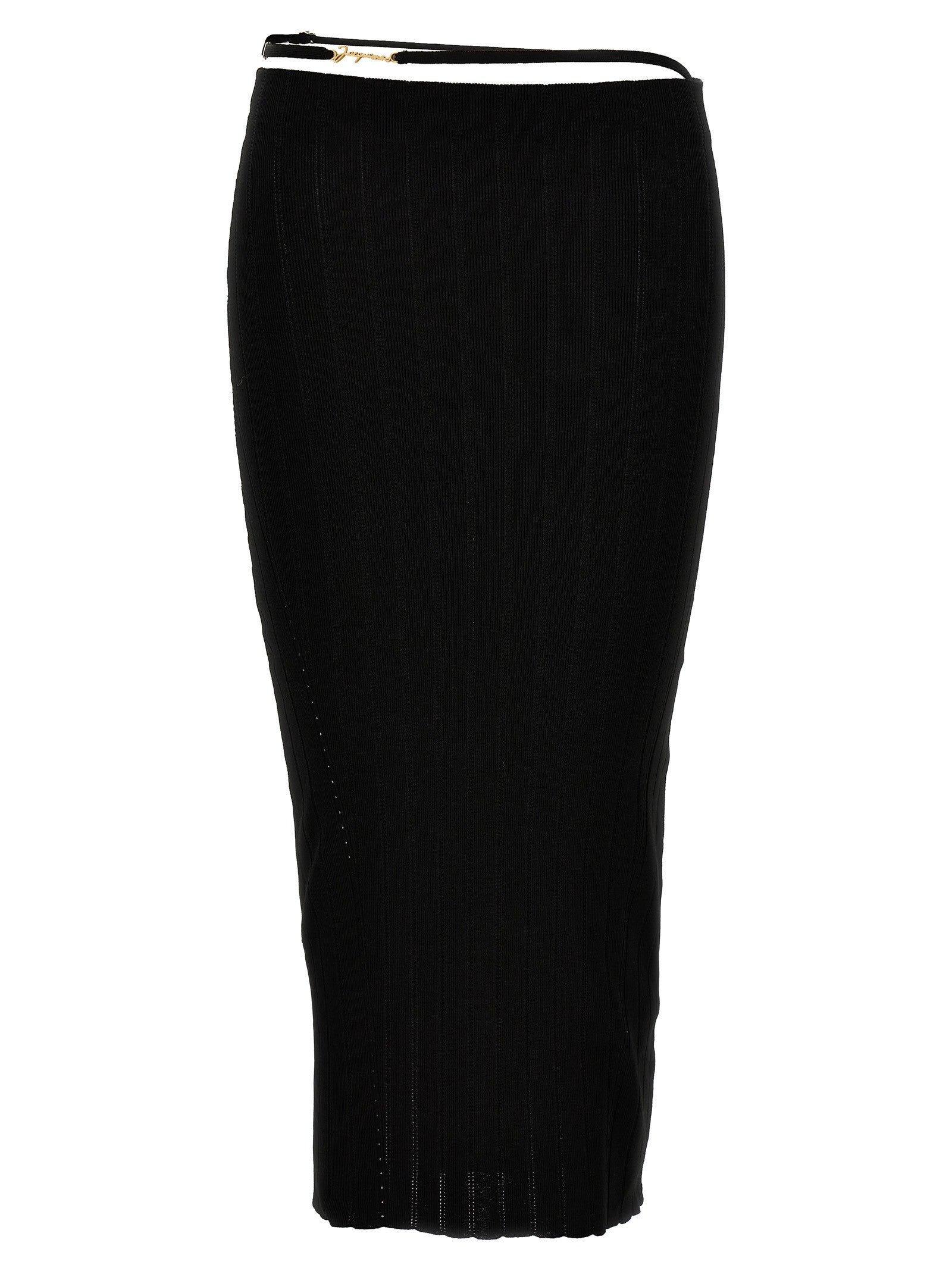 JACQUEMUS La Jupe Pralù Skirt Black