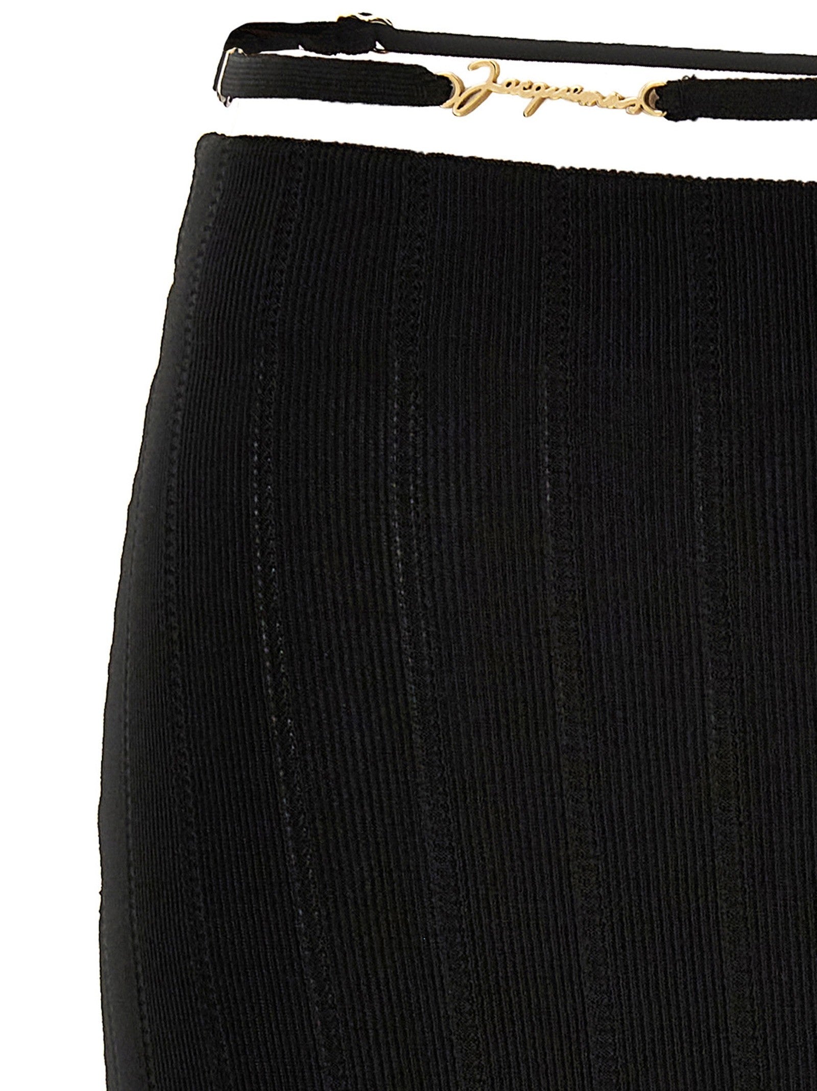JACQUEMUS La Jupe Pralù Skirt Black