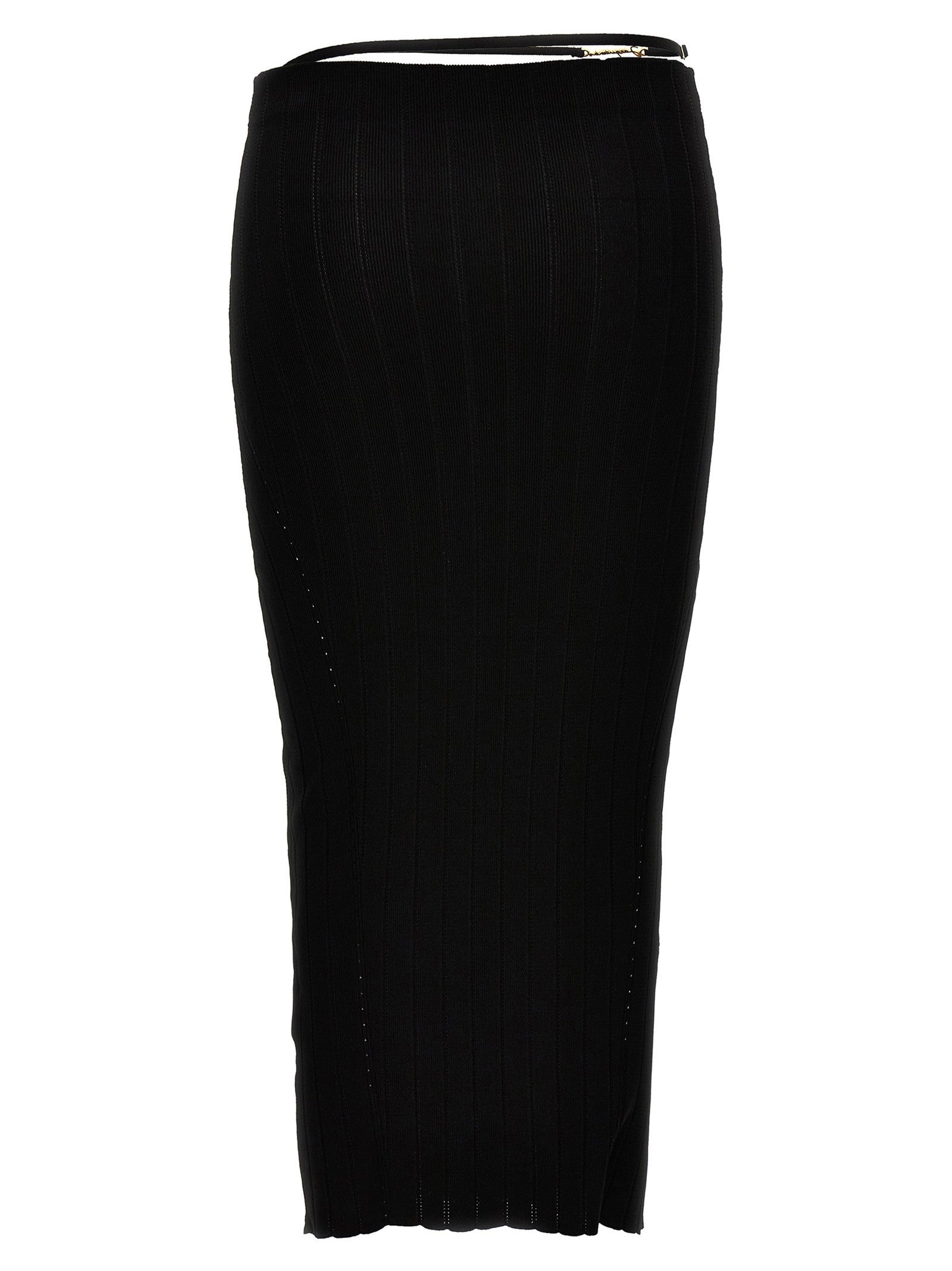 JACQUEMUS La Jupe Pralù Skirt Black