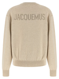 JACQUEMUS La Maille Moulin Sweater Beige