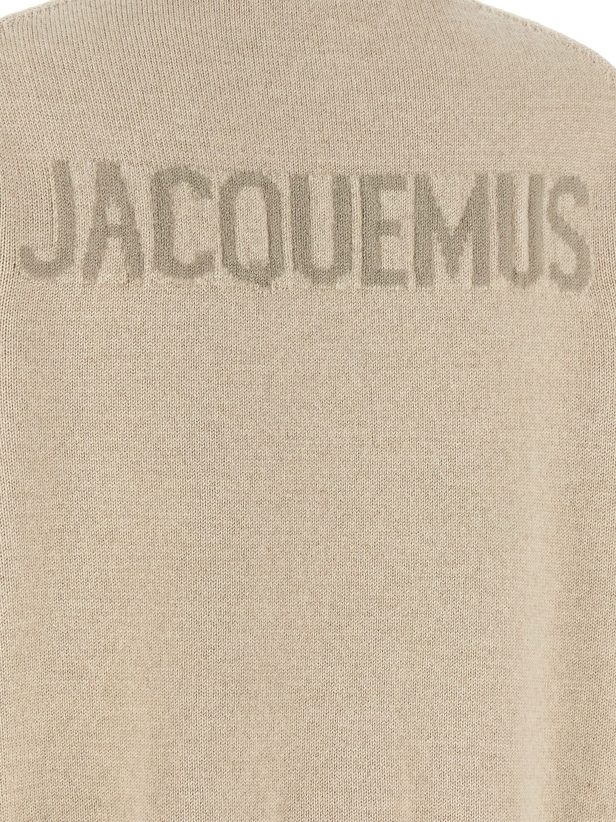 JACQUEMUS La Maille Moulin Sweater Beige, view 4