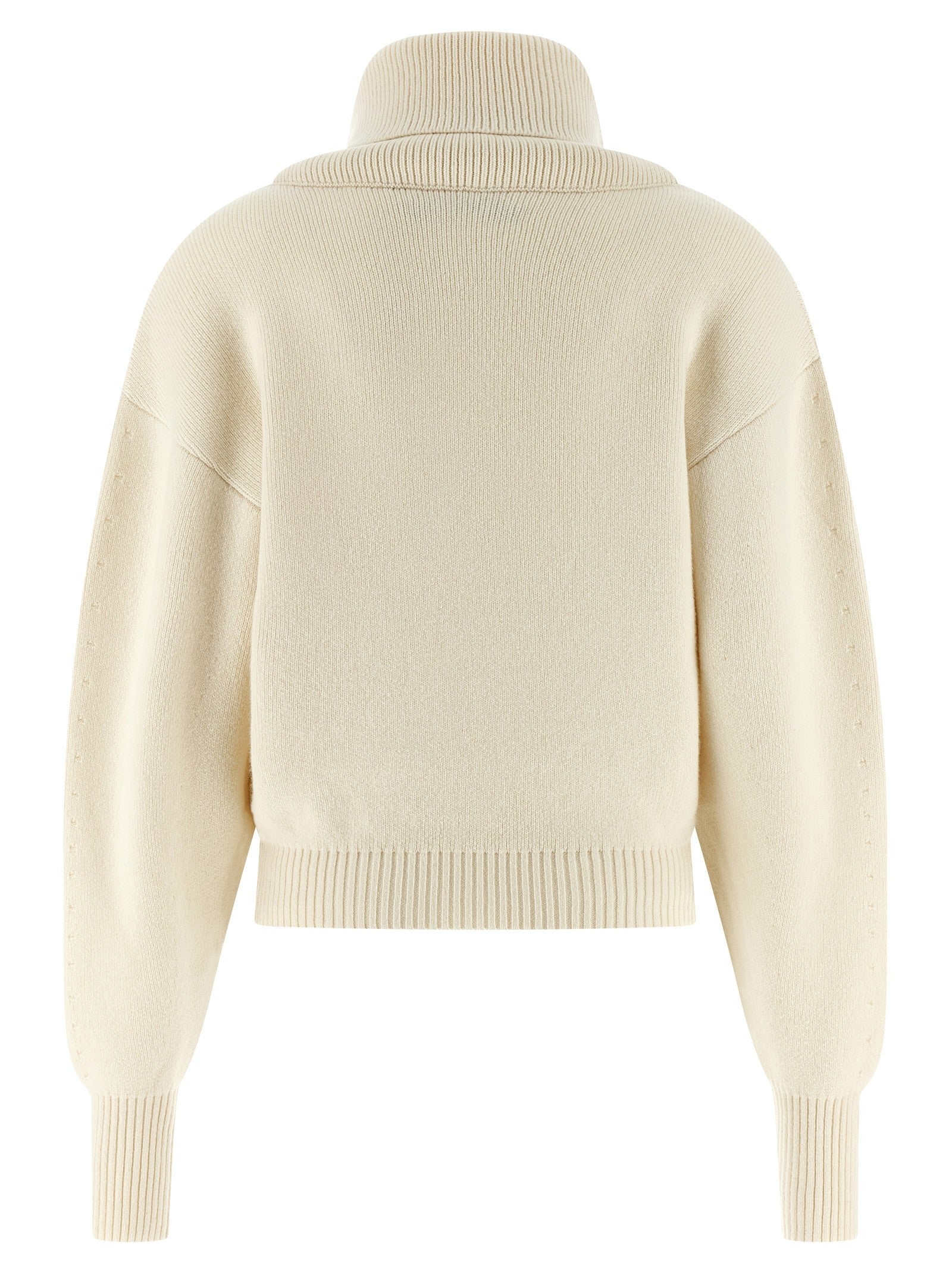 JACQUEMUS La Maille Pallone Sweater White
