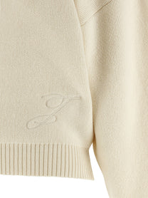 JACQUEMUS La Maille Pallone Sweater White