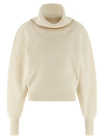 JACQUEMUS La Maille Pallone Sweater White