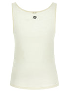 Versace La Medusa Embroidery Top White, view 2