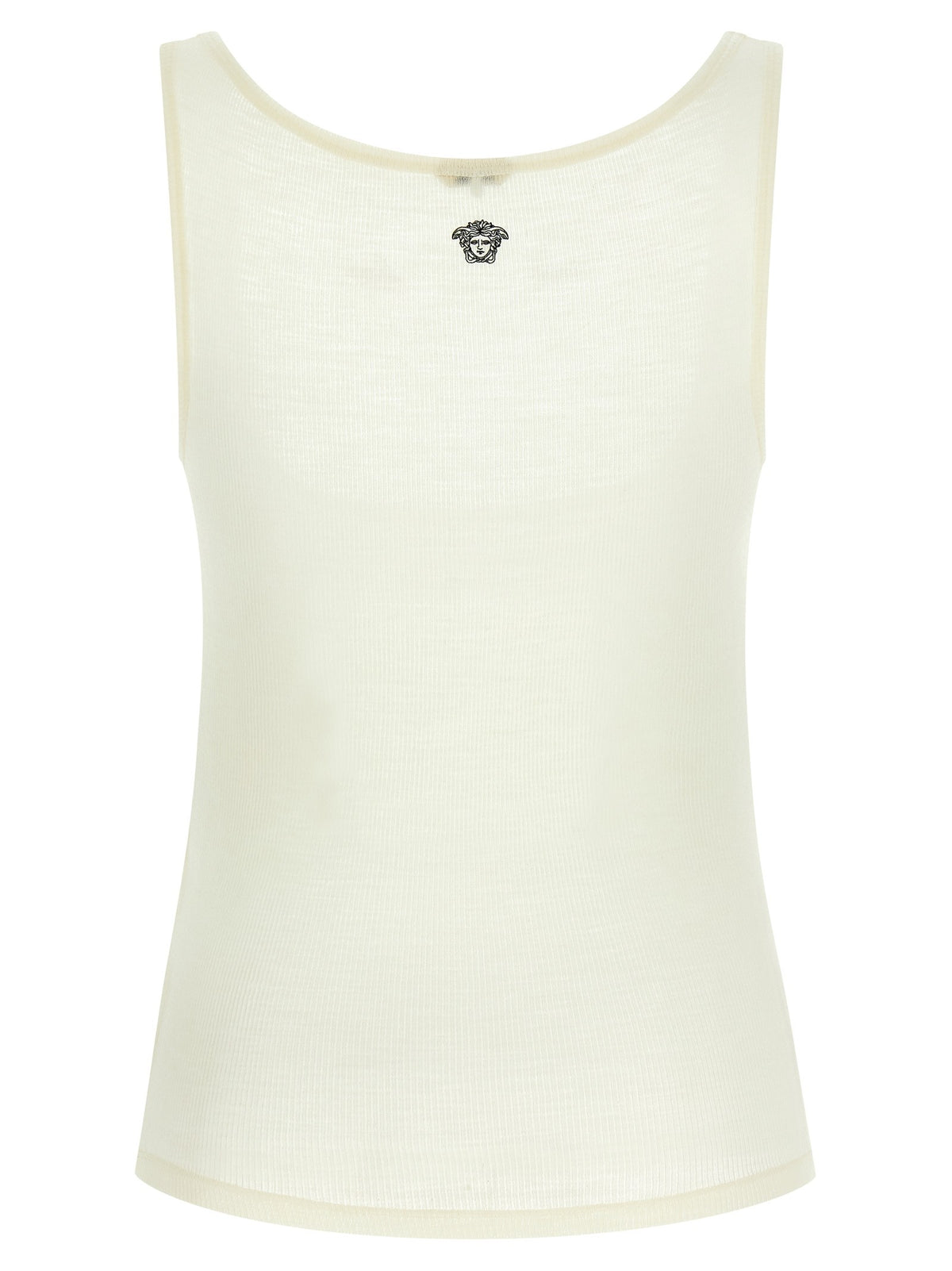 Versace La Medusa Embroidery Top White, view 2