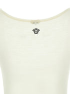 Versace La Medusa Embroidery Top White, view 4