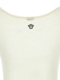 Versace La Medusa Embroidery Top White