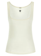 Versace La Medusa Embroidery Top White
