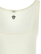 Versace La Medusa Embroidery Top White, view 3