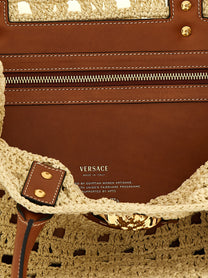 Versace La Medusa Large Shopping Bag Beige