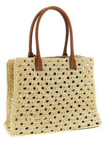 Versace La Medusa Large Shopping Bag Beige