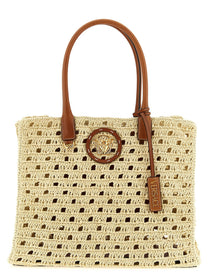 Versace La Medusa Large Shopping Bag Beige