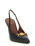 Versace La Medusa Leather Slingbacks Black, view 2
