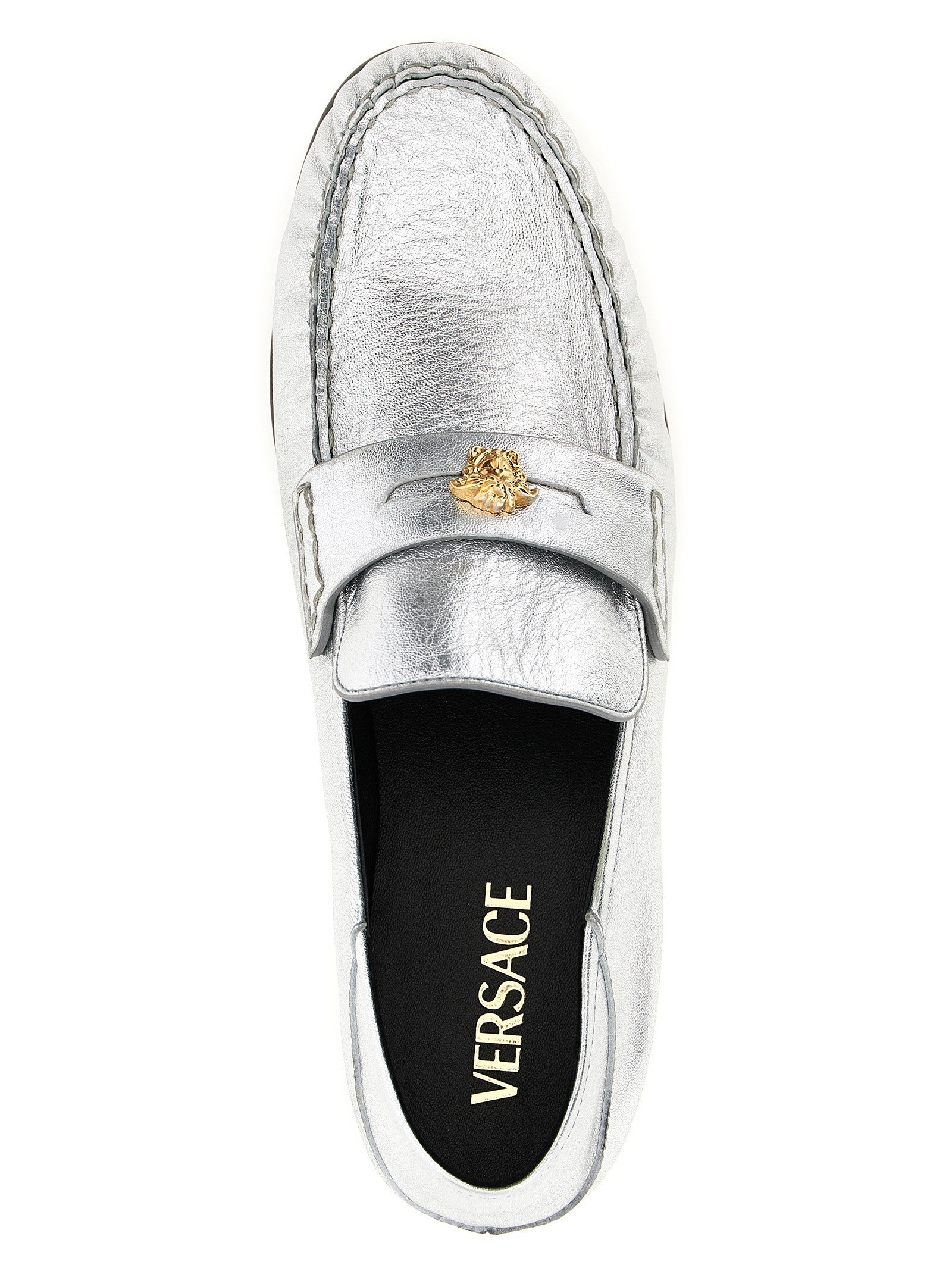 Versace La Medusa Loafers Silver