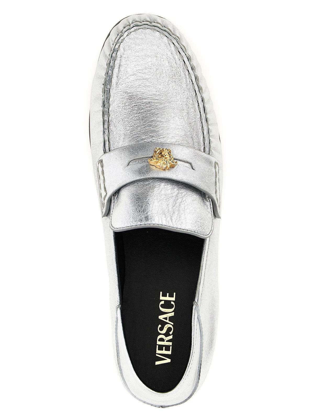 Versace La Medusa Loafers Silver, view 4