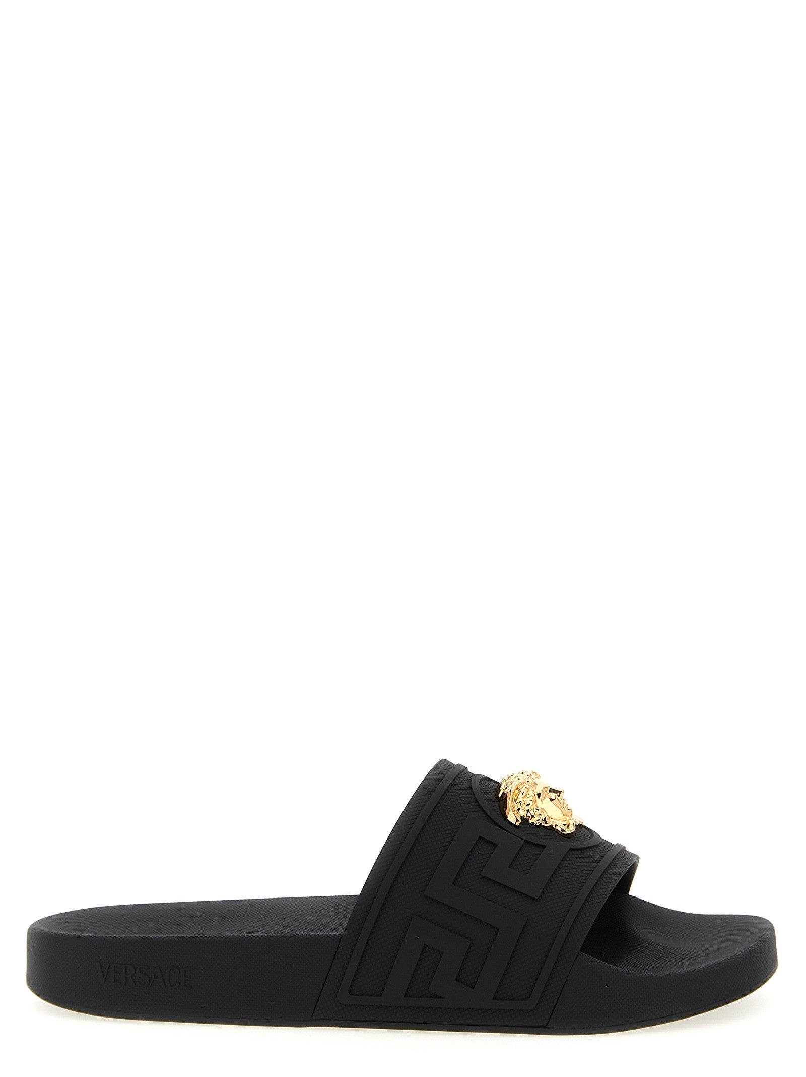 Versace La Medusa Slides Black