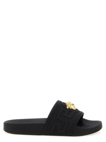 Versace La Medusa Slides Black