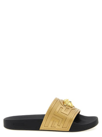Versace La Medusa Slides Gold