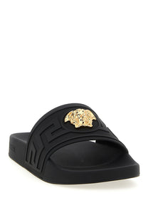 Versace La Medusa Slides Black