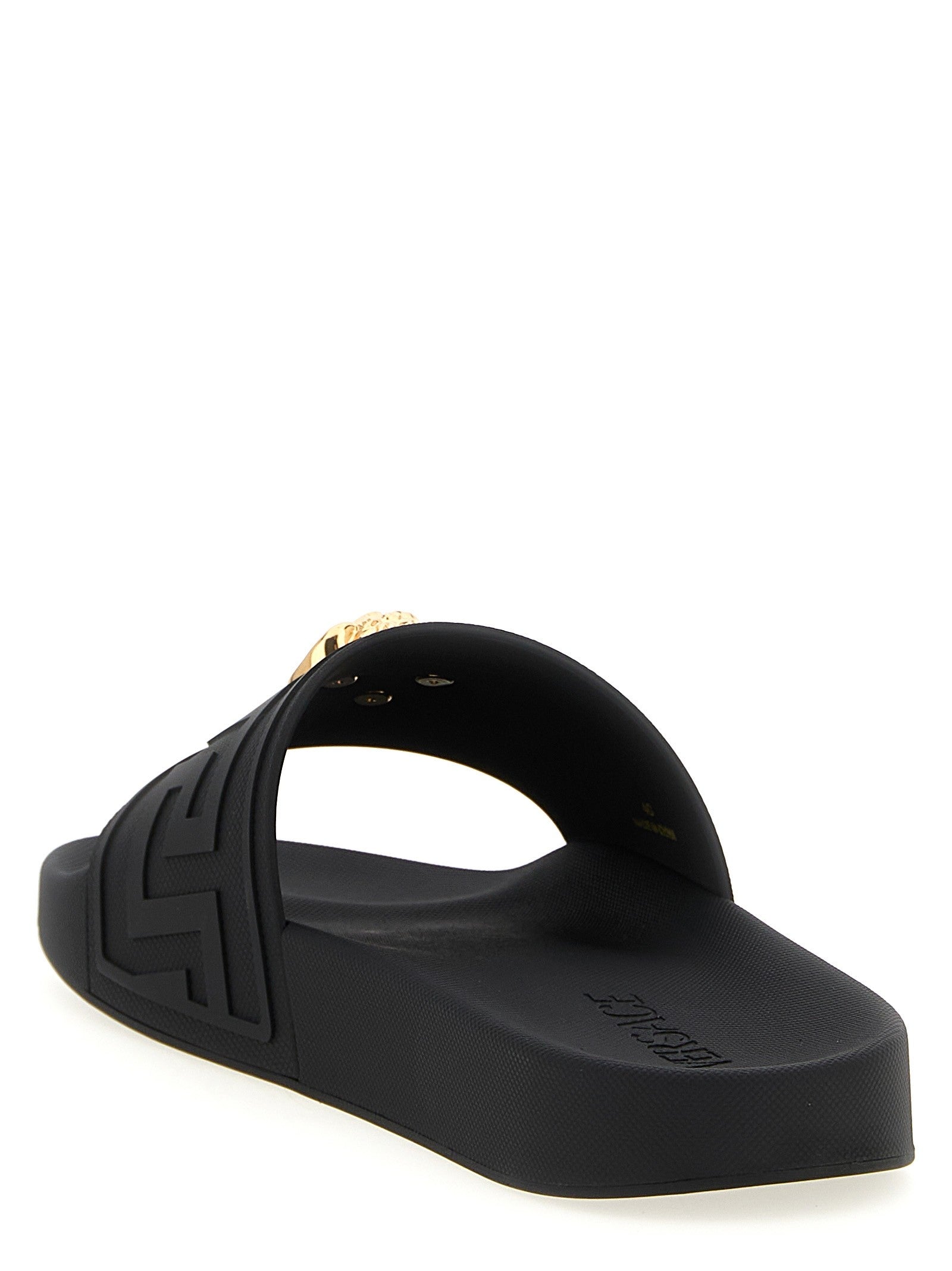 Versace La Medusa Slides Black