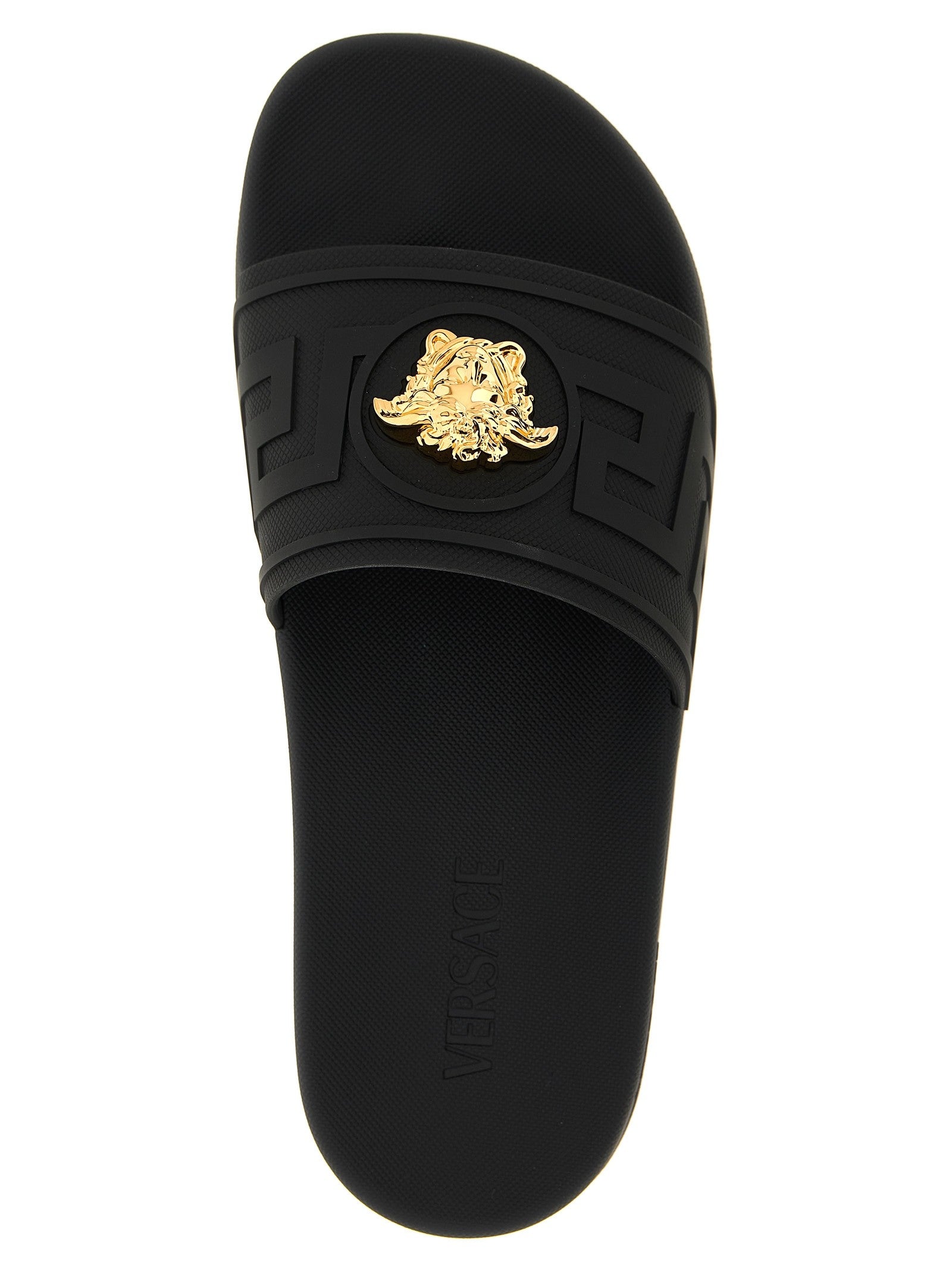 Versace La Medusa Slides Black