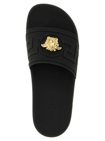 Versace La Medusa Slides Black