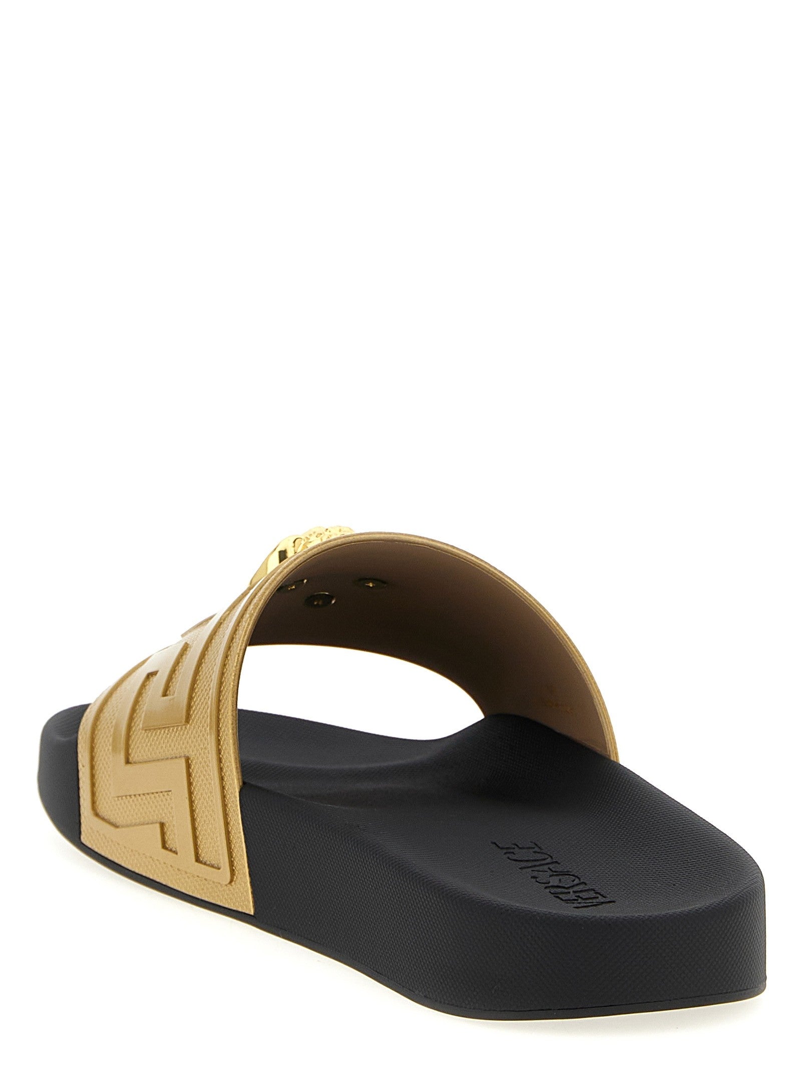 Versace La Medusa Slides Gold
