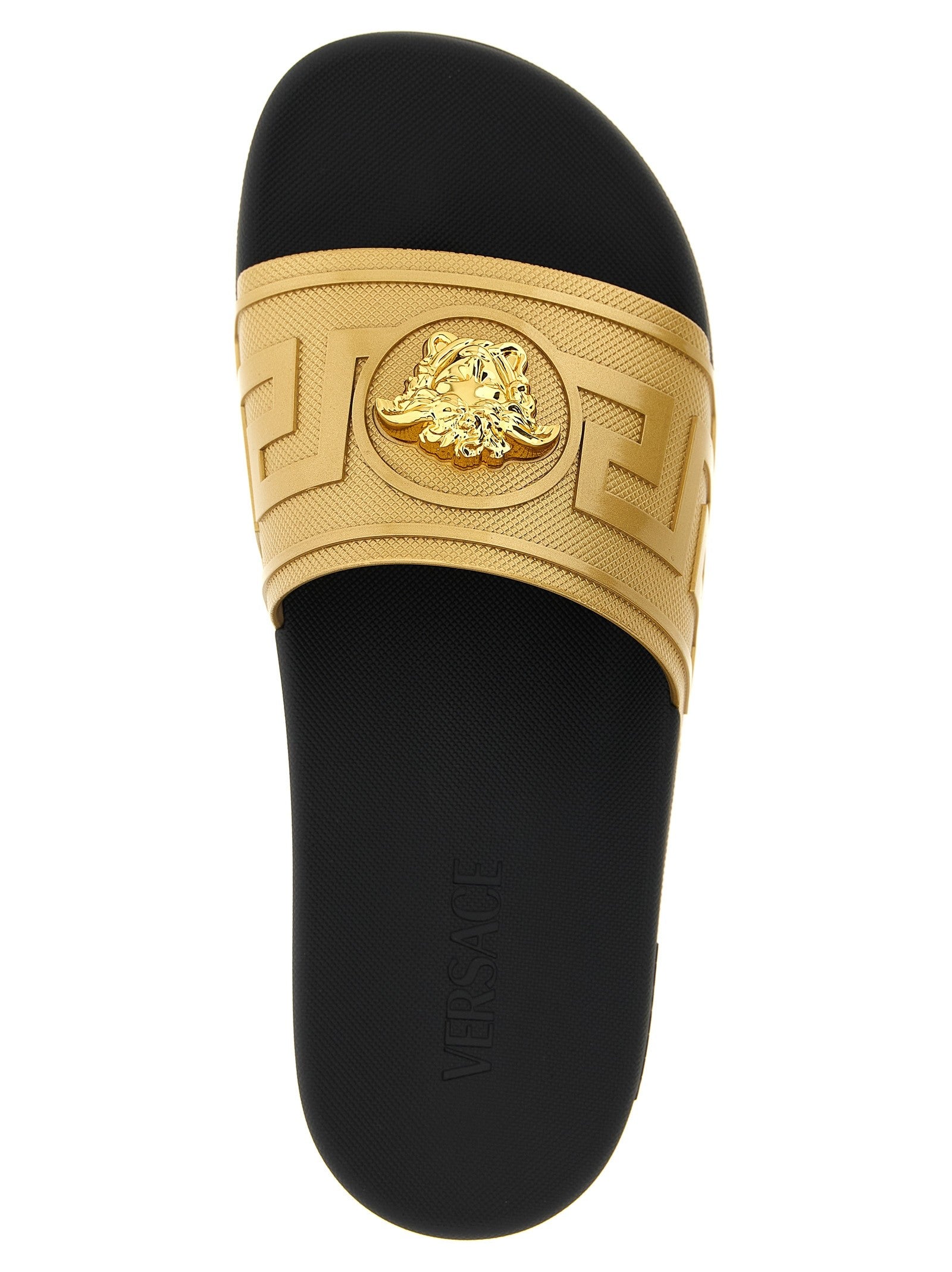 Versace La Medusa Slides Gold