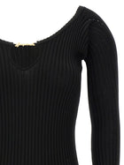 JACQUEMUS La Mini Robe Pralù Dress Black, view 3
