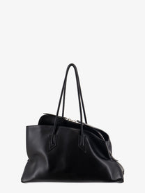 The Attico Women's La Passeggiata Medium Leather Shoulder Bag Black