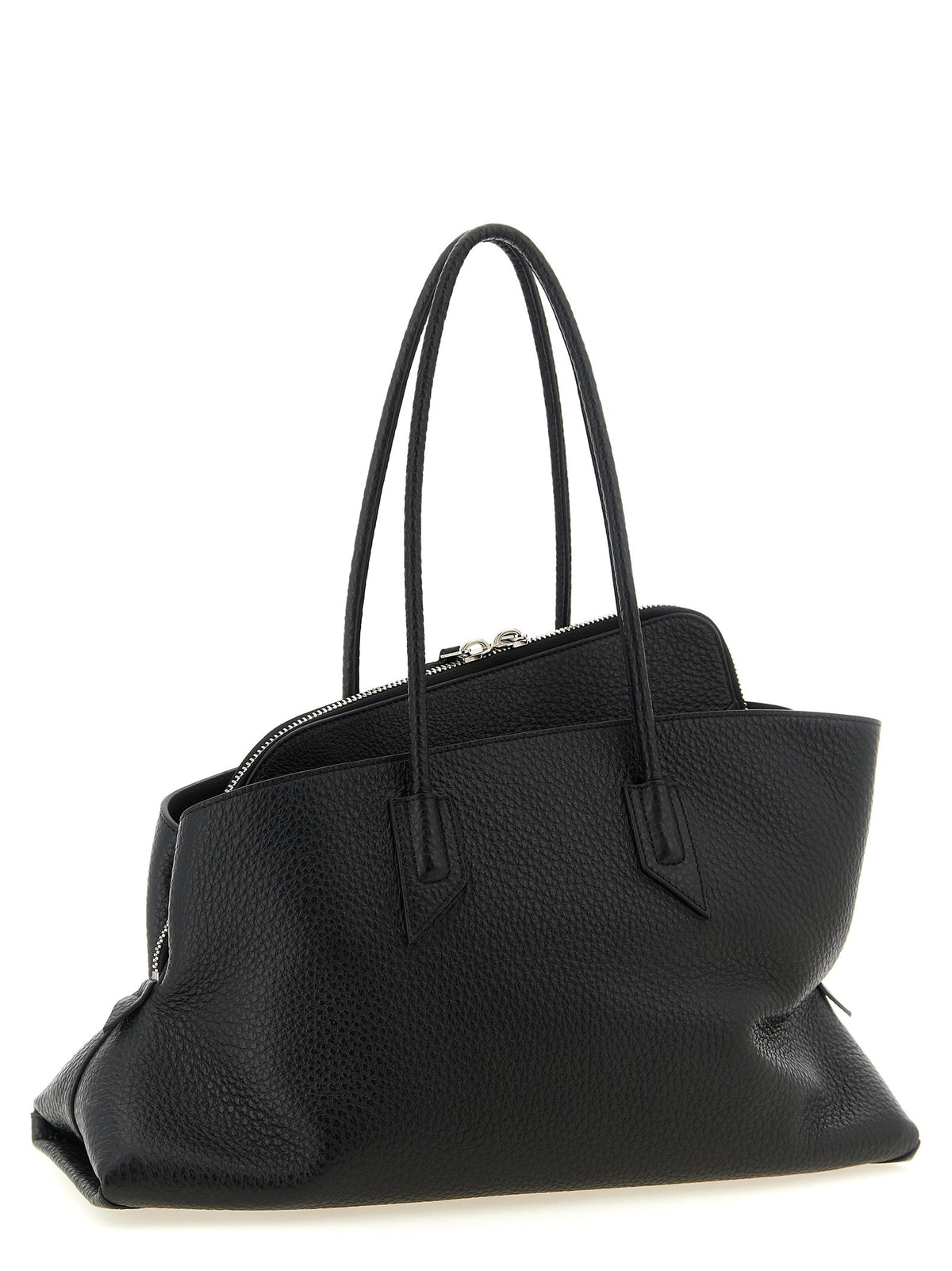 The Attico La Passeggiata Medium Shoulder Bag Black
