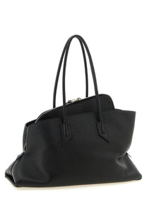 The Attico La Passeggiata Medium Shoulder Bag Black